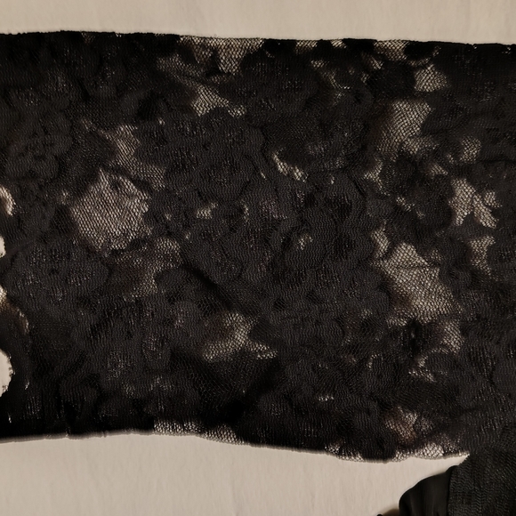 Kiyonna Plus Size Maria Onyx Black Lace Evening Gown Size 4X - Picture 10 of 12